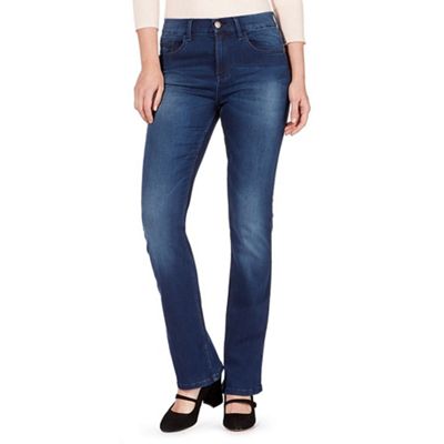Dark blue 'Jenna' mid-rise bootcut jeans